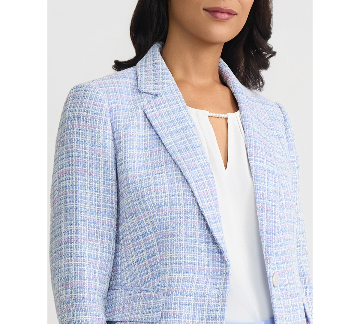 Kasper Women's Tweed One-Button Jacket