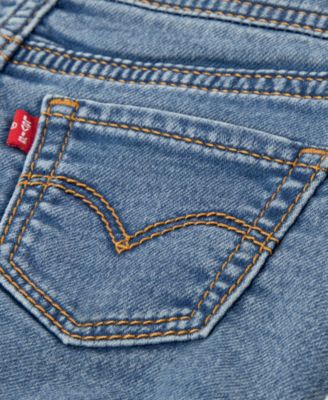 Baby Girls' Sleeveless Denim Shortalls