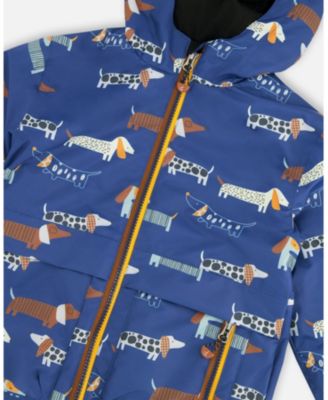 Big Boys 3-in-1 Two-Piece Mid-Season Outerwear Set Dog Print