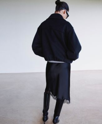 Women's Shirt Collar Wool Jacket