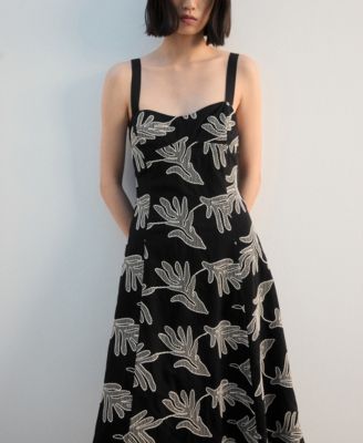 Women's Floral Embroidery Dress