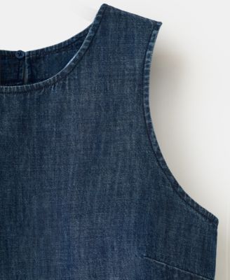 Women's Under Seam Detail Denim Top