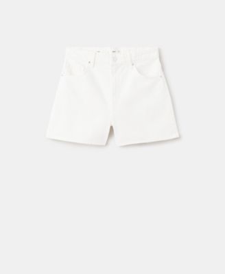 Women's High-Waisted Straight-Fit Denim Shorts