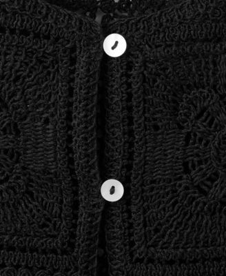 Women's Buttons Crochet Top