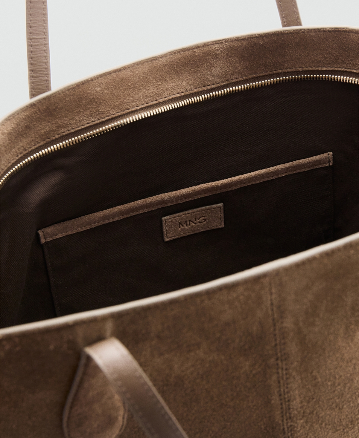 Mango Women's Suede Shopper Bag