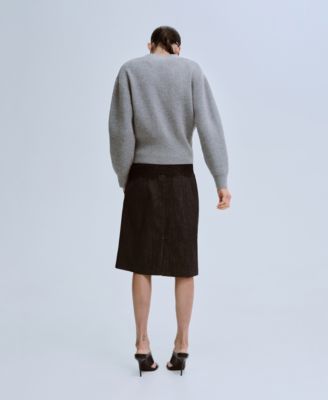 Women's V-Neck Knitted Cardigan