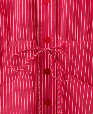 Women's Striped Shirt Dress