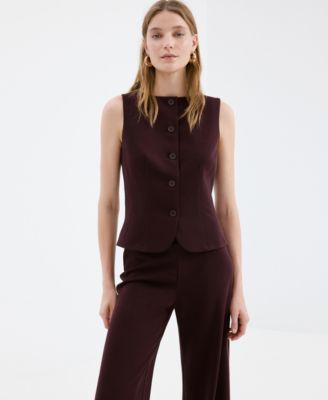Women's Straight Low-Rise Suit Pants