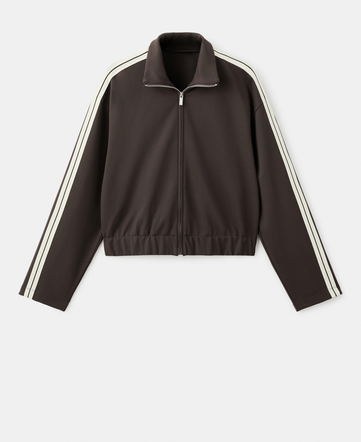 Mango Women's Contrast Striped Sweatshirt In Brown