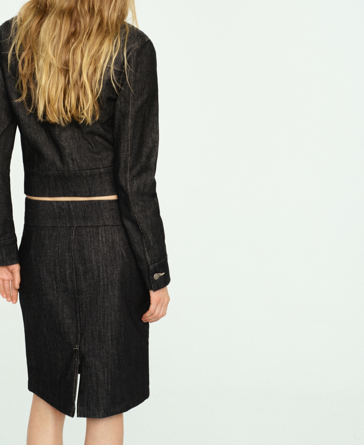 Mango Women's Denim Midi-Skirts