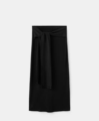 Women's Knot Detail Knitted Skirts