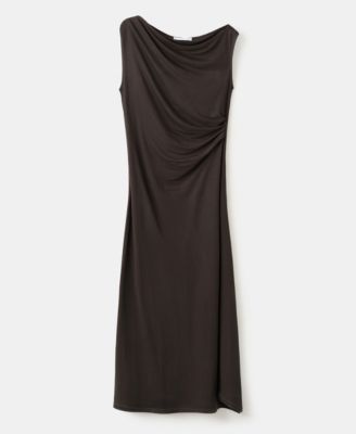 Women's Asymmetric Draped Gown