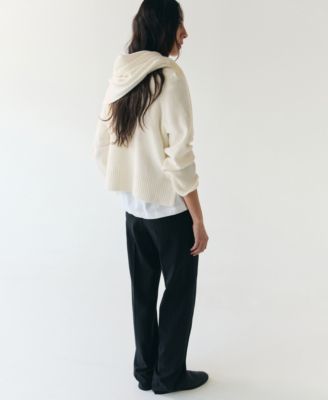 Women's Scarf Knitted Sweater