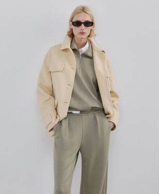 Women's Elastic Waist Straight-Fit Pants