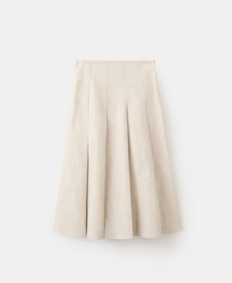 Women's Faux-Leather Godet Skirts