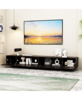 4-Flip Door TV Stand, Entertainment Center, Media Console