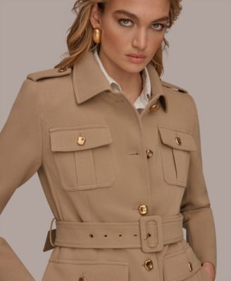 Women's Belted Crepe Jacket