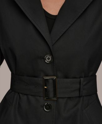Women's Single Breasted Belted Trench Coat