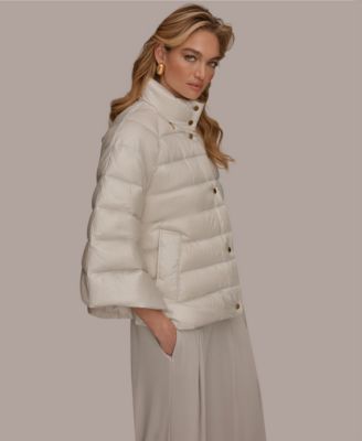 Women's Stand-Collar Down Puffer Cape