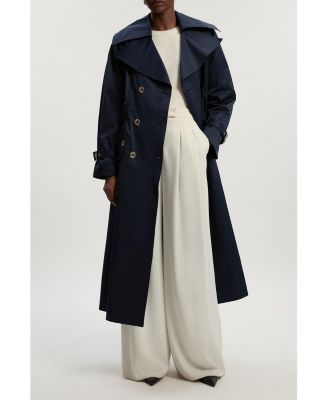 Women's Cotton Sheen Belted Classic Trench Coat