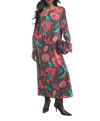 Women's Sequin Column Midi Dress