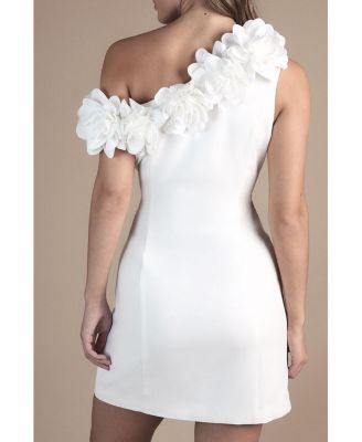 Women's Corsage Off Shoulder Mini Dress