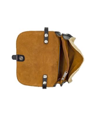 Torri Small Straw Crossbody Bag