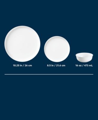 Modern Rounds 12-Pc. Dinnerware Set, Service for 4