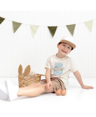 Toddler Boys Hip Hop Skateboard Easter Short Sleeve T-Shirt