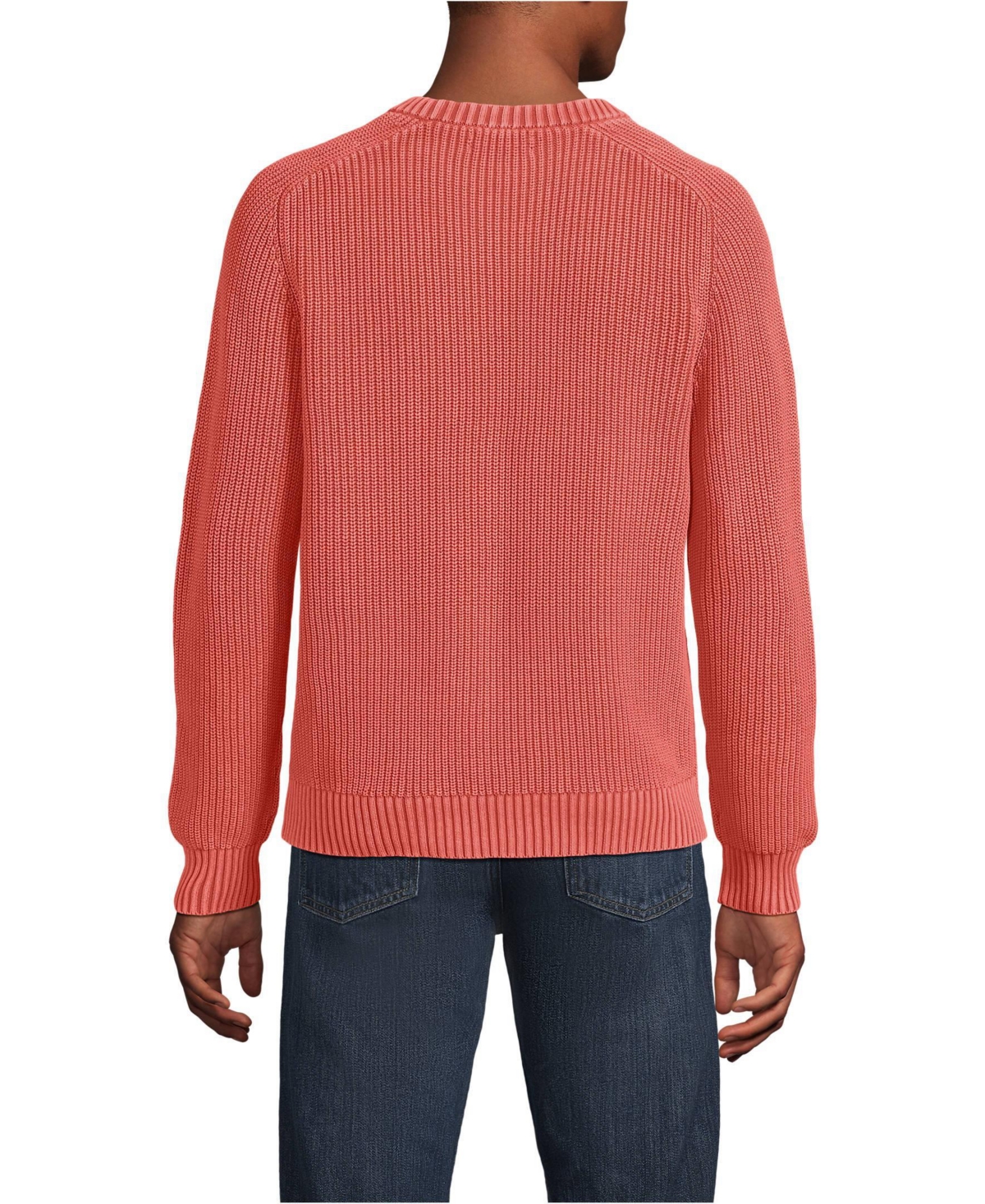 Lands' End Men's Long Sleeve Sunwashed Drifter Sweater