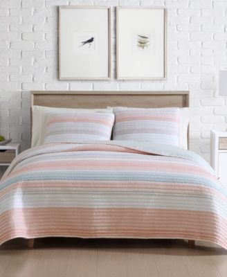 Coralinn Stripe 2-Pc. Quilt Set, Twin