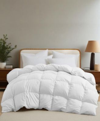 All Season  Goose Down Feather Fiber Comforter, Full/Queen