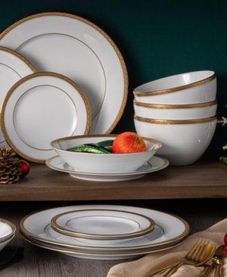 Charlotta Gold-Tone 30-Pc. Dinnerware Set, Service for 6