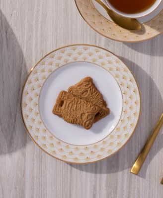 Trocadero Gold-Tone Bread and Butter Plates, Set of 4