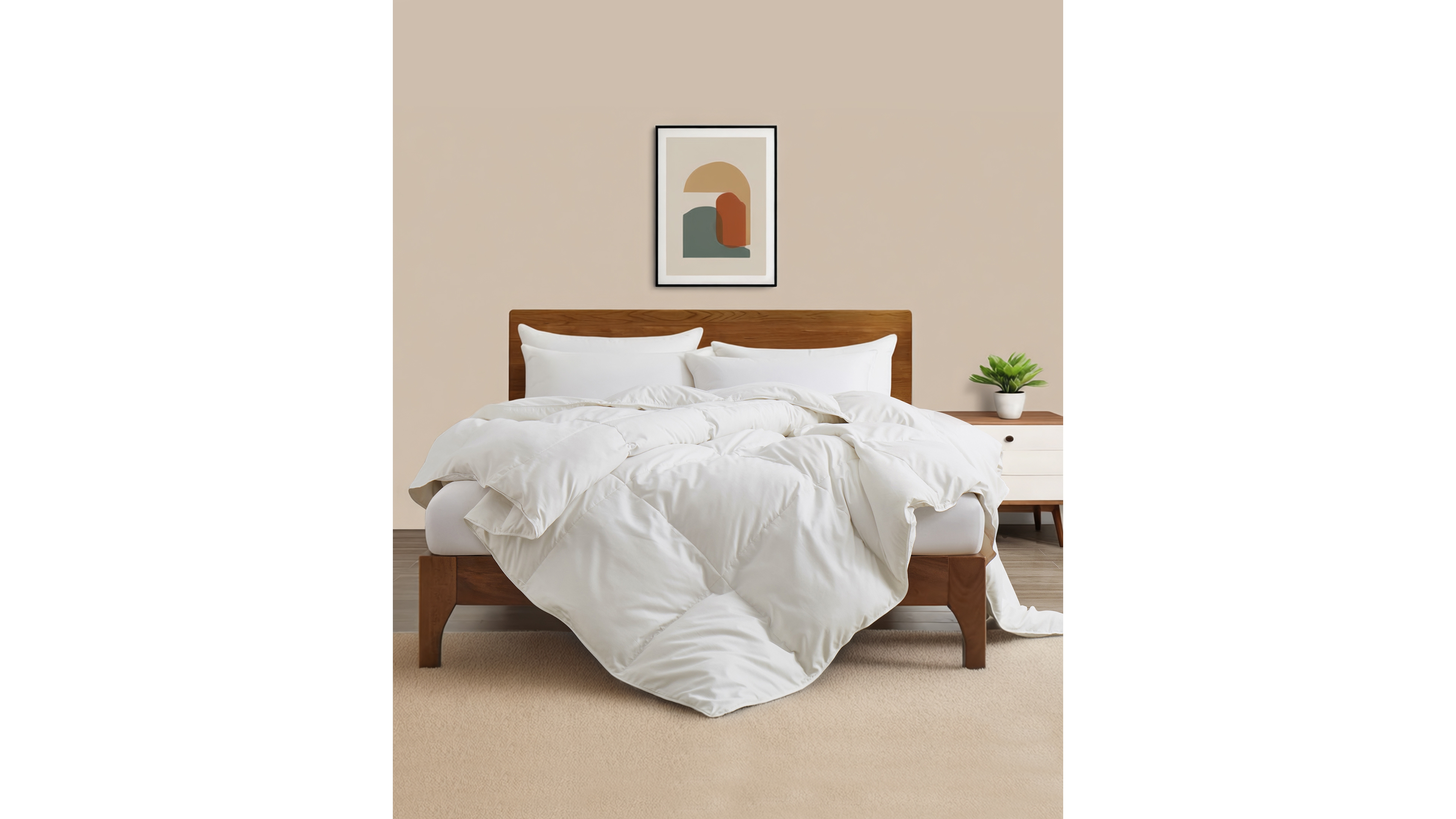 Closeout! Unikome Lightweight Extra Soft Down and Feather Fiber Comforters, Twin