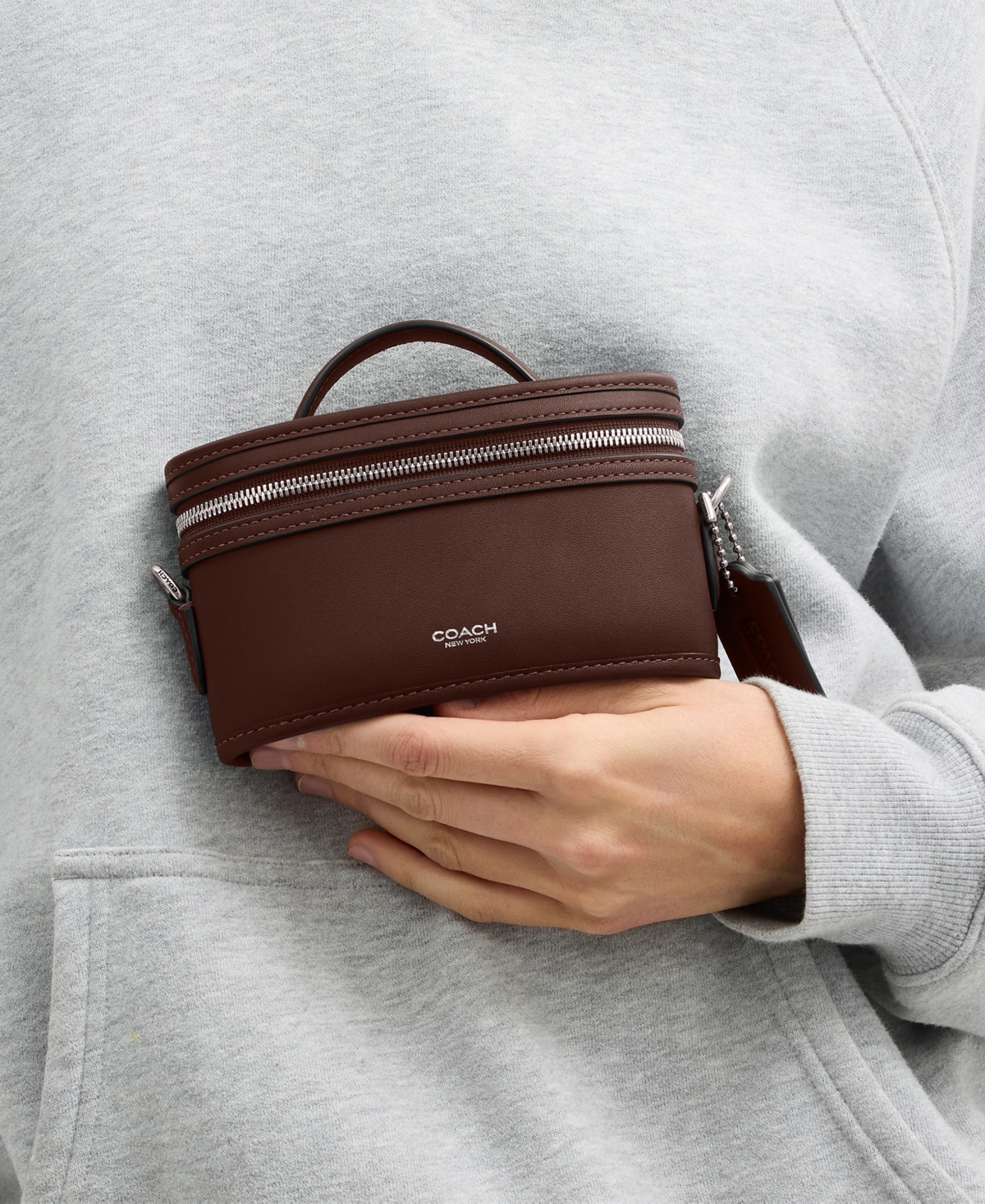 Coach Chain Strap Leather Mini Trail Bag