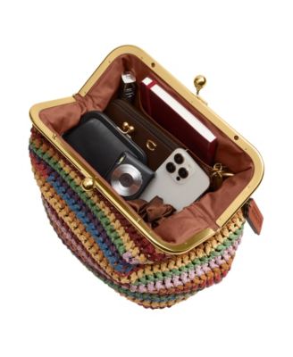 Kisslock Medium Multi Straw Frame Bag 27