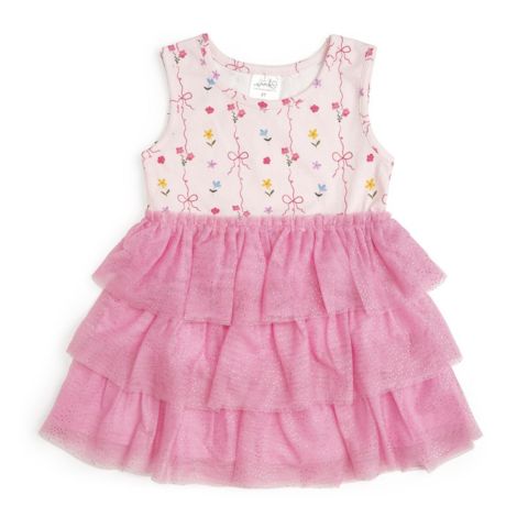 Платье Sweet Wink Peony Floral Tank Tutu Dress для девочек, цвет: Розовый