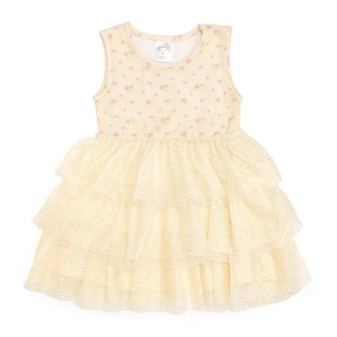 Платье Sweet Wink Lemon Floral Tank Tutu Dress для девочек, цвет: Жёлтый