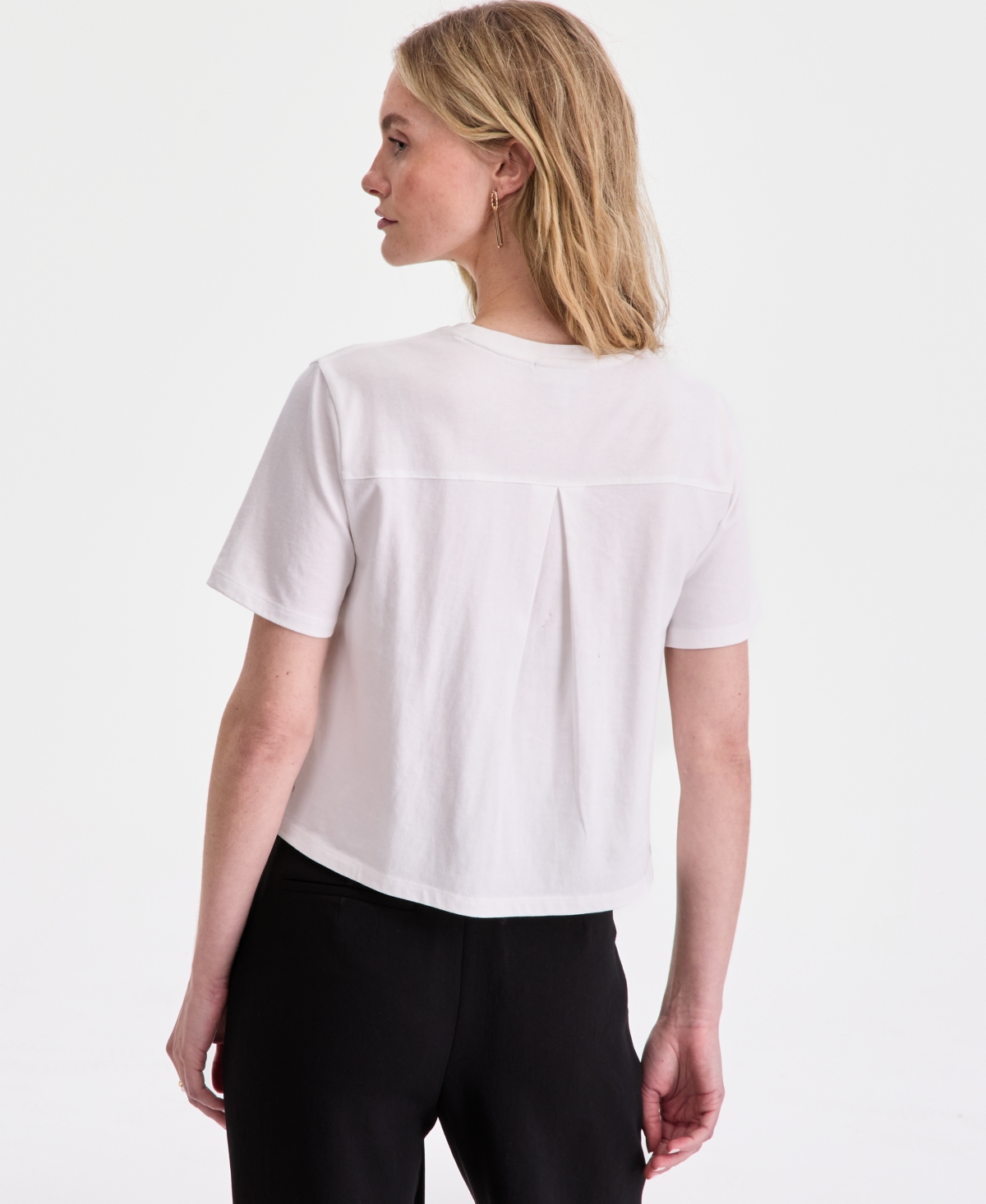 On 34th Women's Floral Beaded Relaxed Cotton T-Shirt, Macy's Exclusive