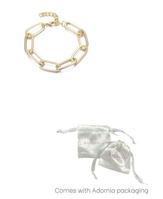 Gold Chunky Paperclip Chain Bracelet