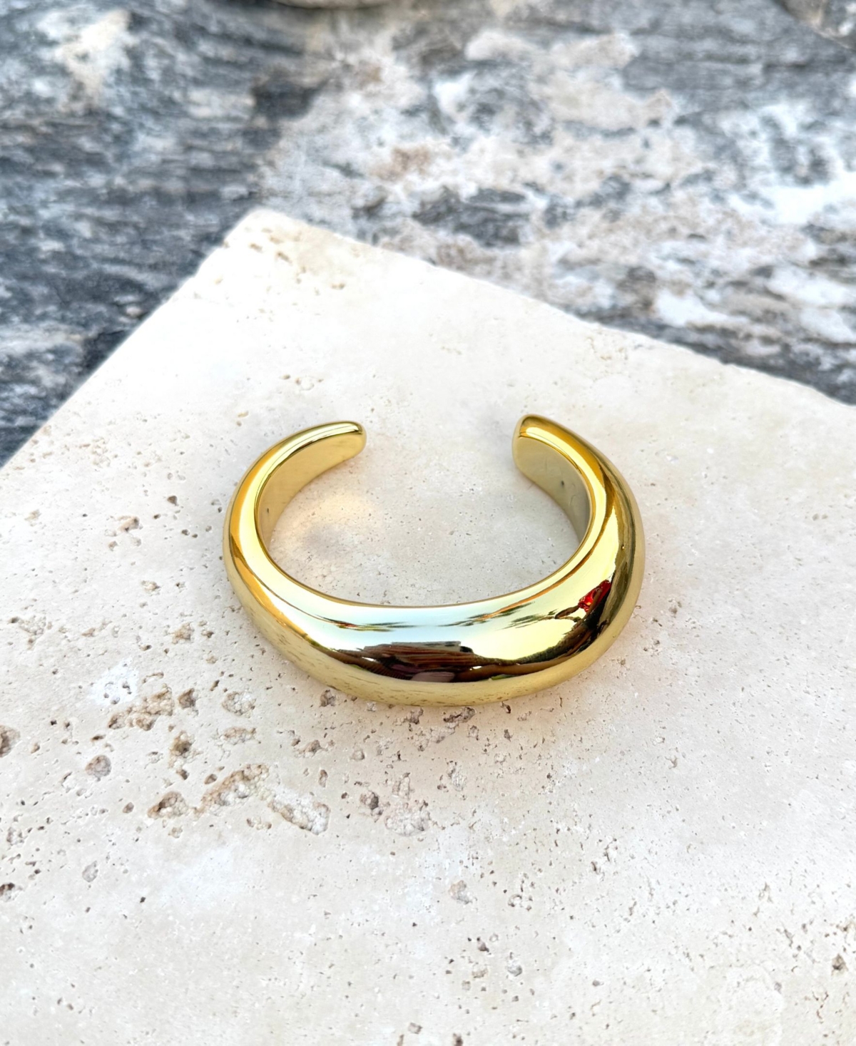 Adornia Gold Chunky Cuff Bracelet