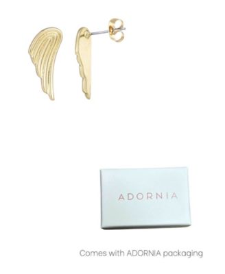 Gold Winged Statement Earrings