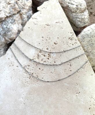 Silver 3-Chain Necklace Set