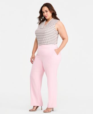 Plus Size High Rise Pull-On Pants