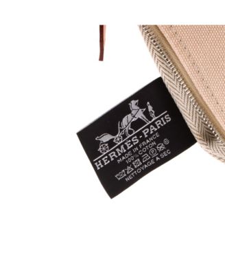 Pre-Owned HERMES PM Bride-A-Brac Travel Case Toile