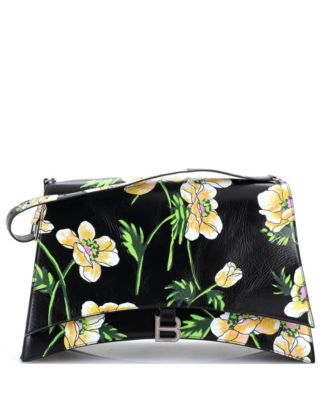 Large Crush Sling Shoulder Bag Printed Leather
