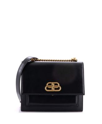 Small Sharp Shoulder Bag Leather