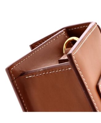 Le Bambino Top Handle Flap Bag Leather