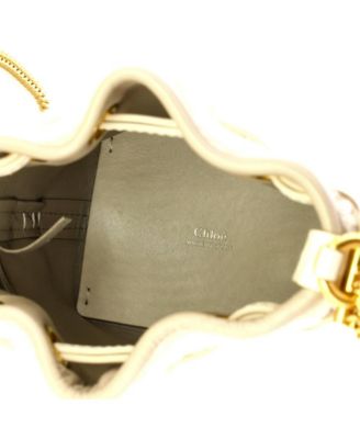 Micro Marcie Chain Bucket Bag Shearling